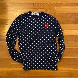 COMME DES GARÇONS LONGSLEEVE POLKA DOT SHIRT